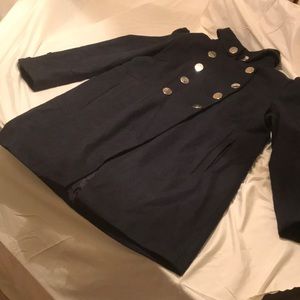 Forever Audrey military style pea coat